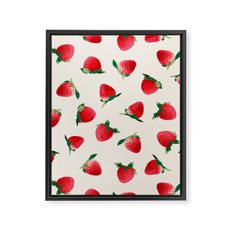 Strawberry pattern Framed Canvas Print Gallery Image 6