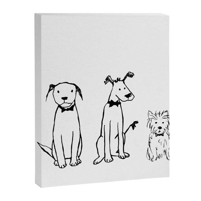 Three dogs Canvas Print Gallery Image 1