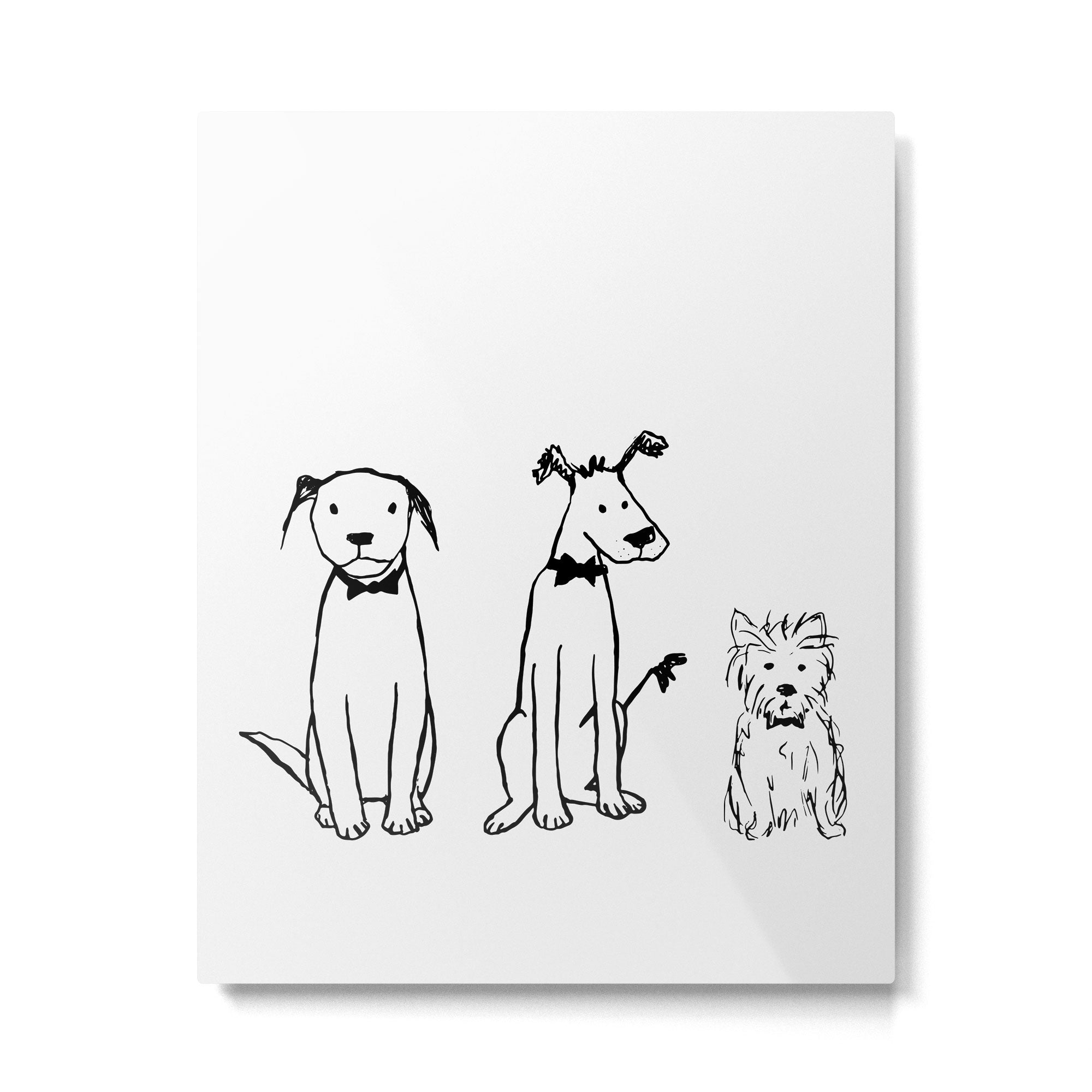 Three dogs Metal Print Gallery Image 6