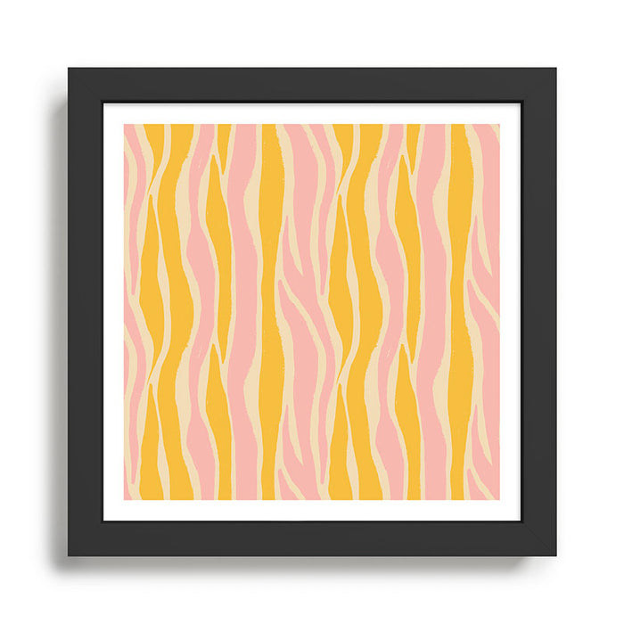 Wavy summer stripe Framed Art Print Gallery Image 1