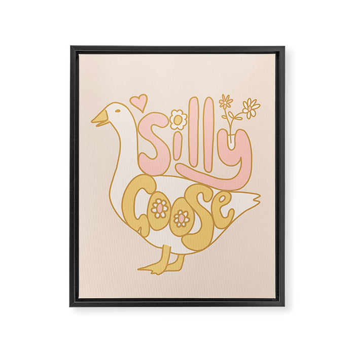 What a silly goose! Framed Canvas Print Gallery Image 1