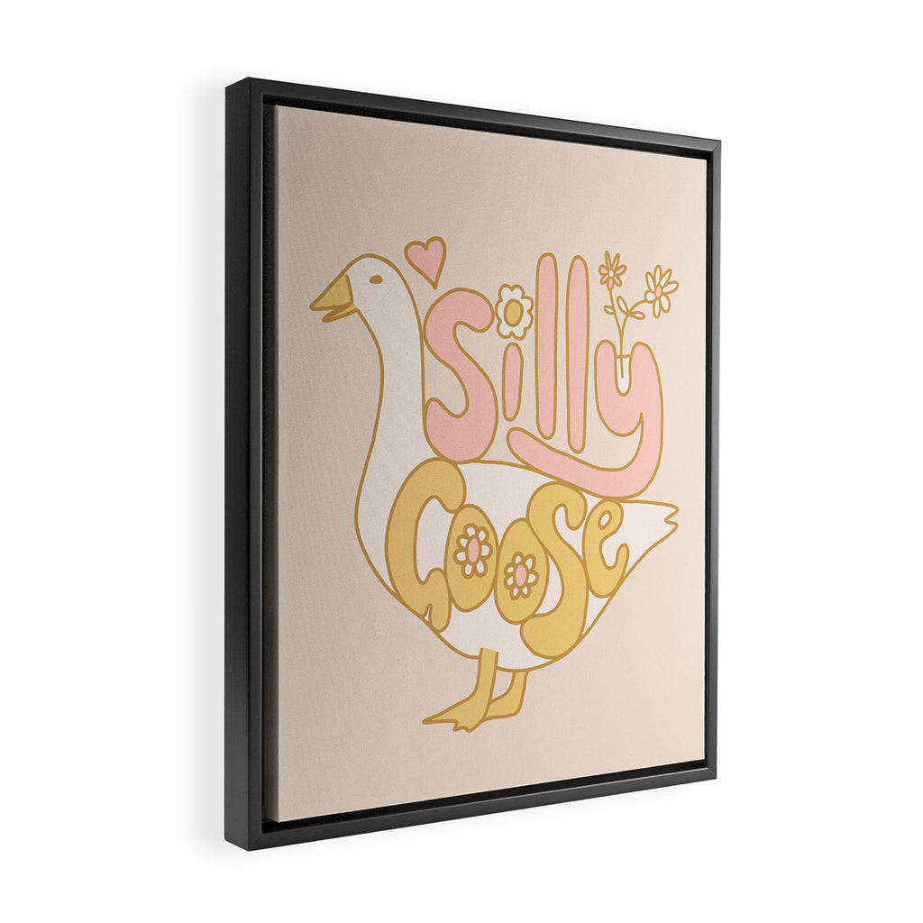 What a silly goose! Framed Canvas Print Gallery Image 2