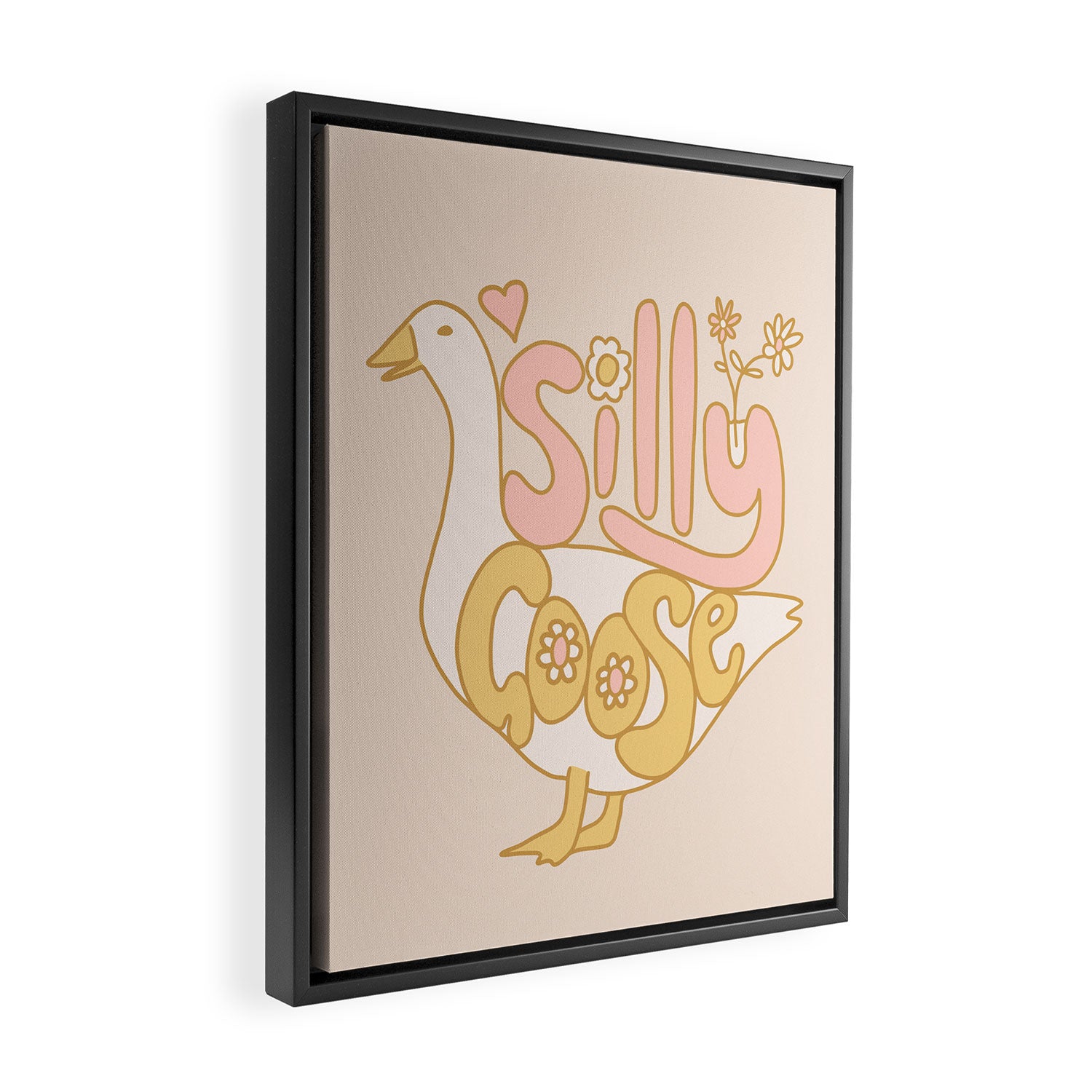 What a silly goose! Framed Canvas Print Gallery Image 2