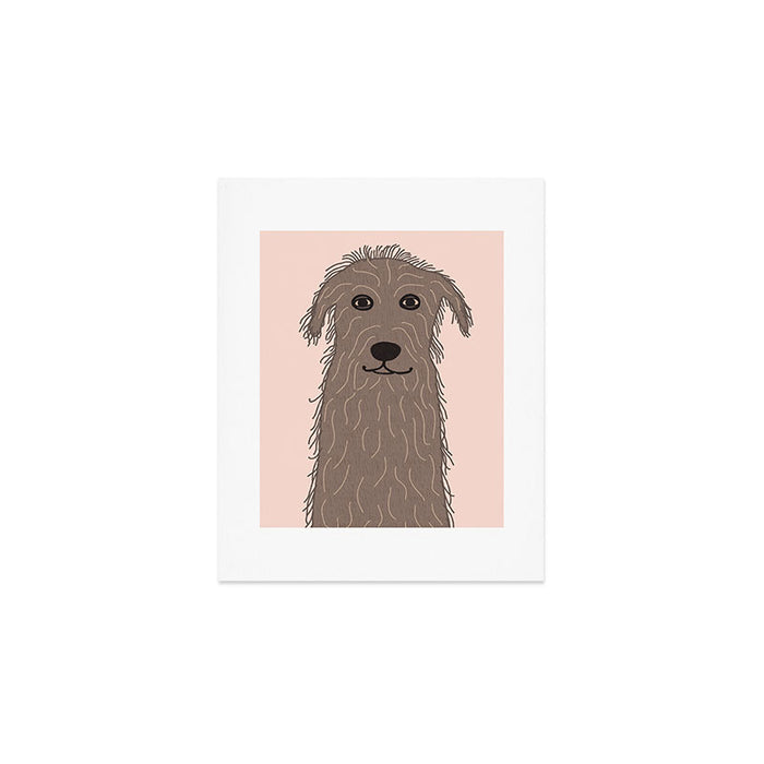 Wolfhound dog drawing Art Print Gallery Image 1