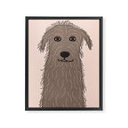 Wolfhound dog drawing Framed Canvas Print Gallery Image 8