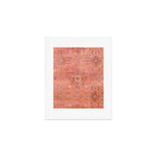 Vintage Distressed Pink Iranian Silk Art Print Gallery Image 1