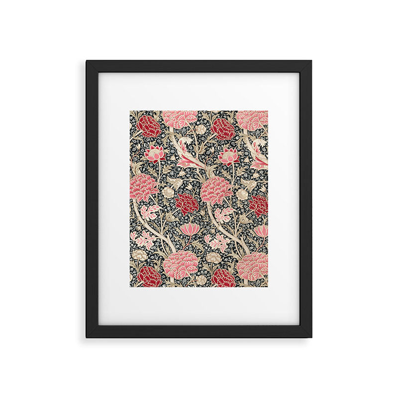 Vintage William Morris Cray Pink Floral Framed Art Print Gallery Image 6