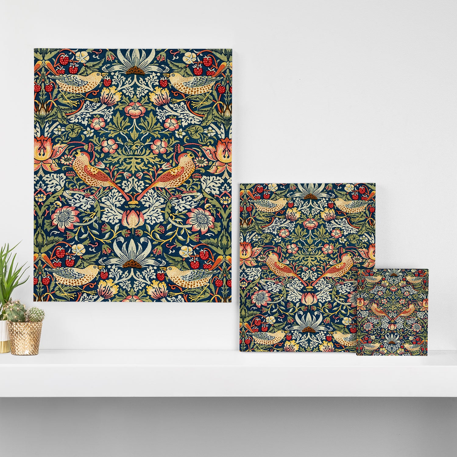 Vintage William Morris Strawberry Thief  Canvas Print Gallery Image 3