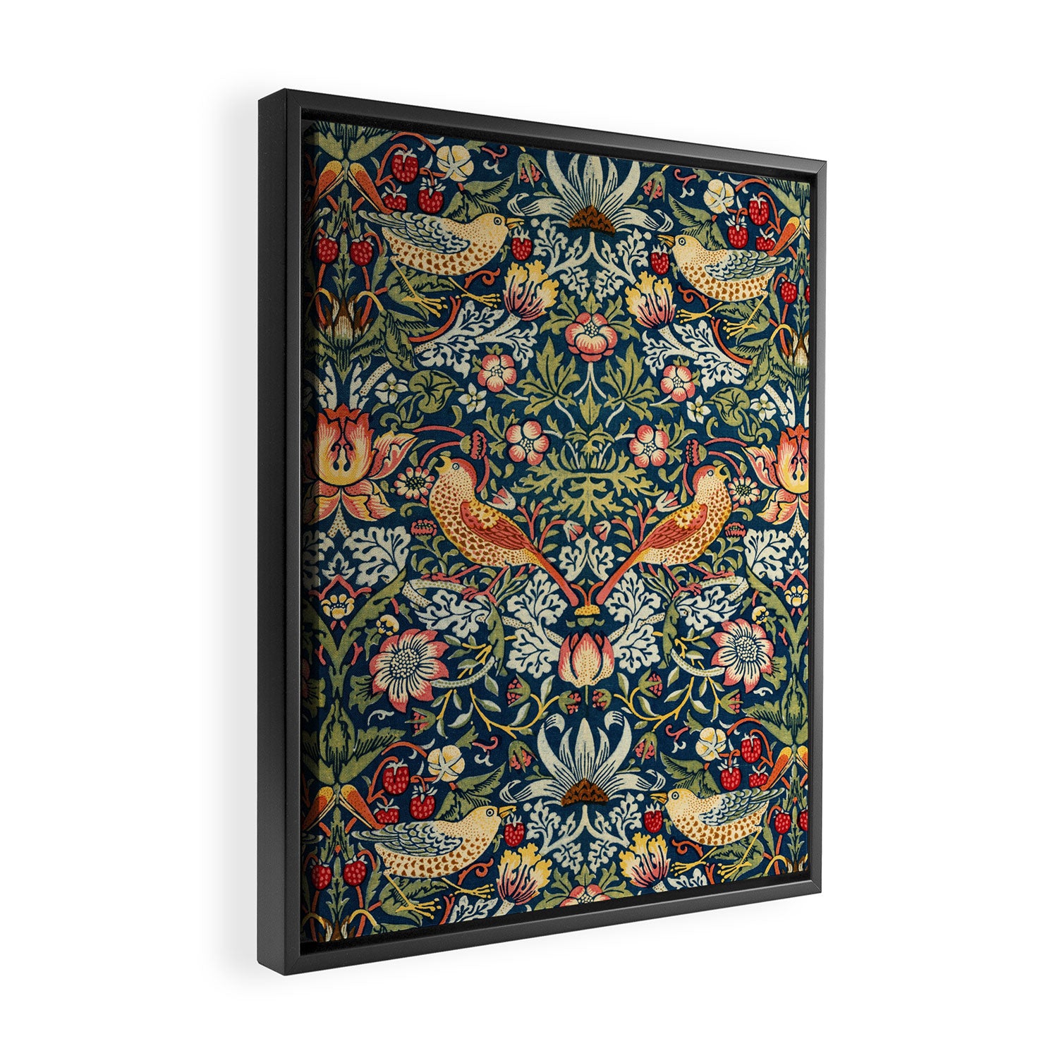 Vintage William Morris Strawberry Thief  Framed Canvas Print Gallery Image 2