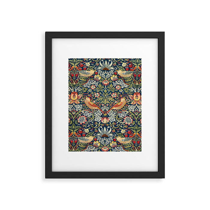 Vintage William Morris Strawberry Thief  Framed Art Print Gallery Image 1