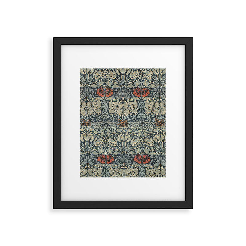 Vintage William Morris Tulip and Rose Framed Art Print Gallery Image 6