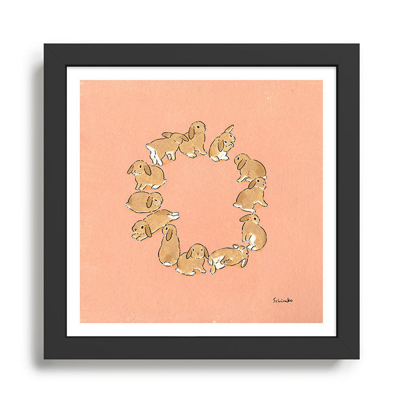 12 lop rabbits Framed Art Print Gallery Image 1