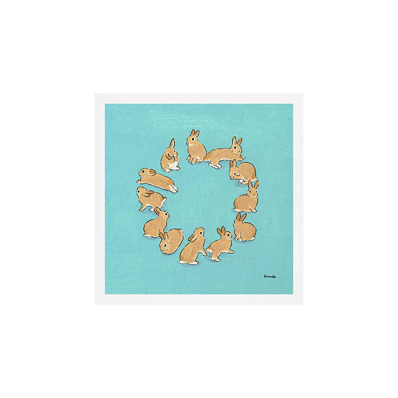 12 rabbits Art Print Gallery Image 1