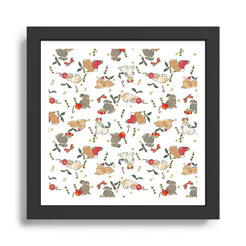 Bunnies and gifts Framed Art Print Gallery Image 1