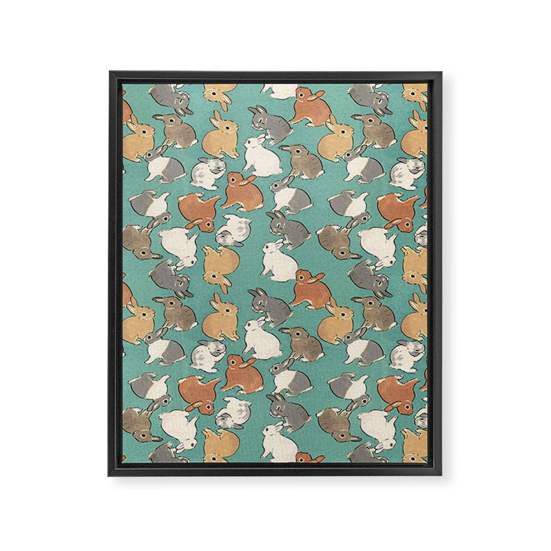 Bunnies Framed Canvas Print Gallery Image 6