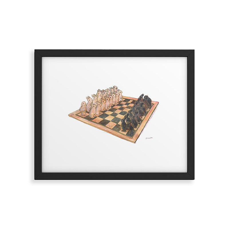 Bunny chess Framed Art Print Gallery Image 5