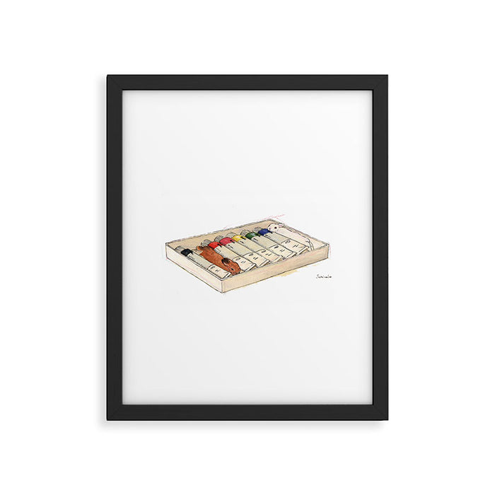 Bunny-colored paint Framed Art Print Gallery Image 1