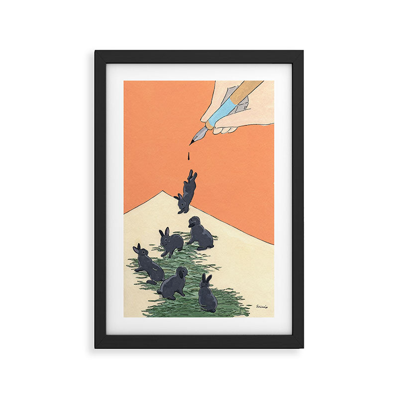 Drooling Framed Art Print Gallery Image 2