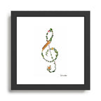 G clef Framed Art Print Gallery Image 1