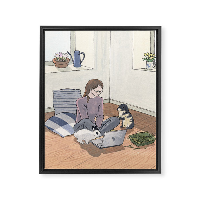 In the light of spring Framed Canvas Print Gallery Image 1