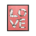 LOVE Framed Canvas Print Gallery Image 6