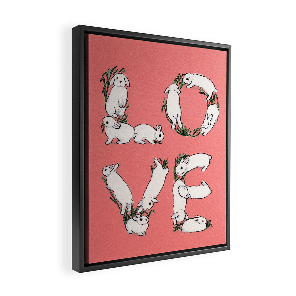 LOVE Framed Canvas Print Gallery Image 2