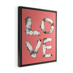 LOVE Framed Canvas Print Gallery Image 2