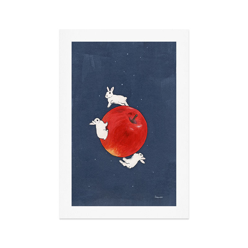 Planet Apple Art Print Gallery Image 1