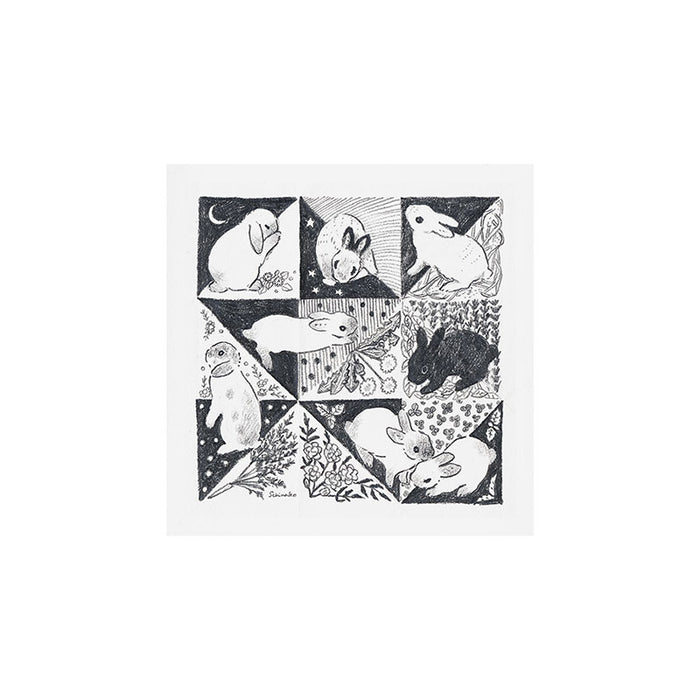 Rabbits and triangles Art Print Gallery Image 1