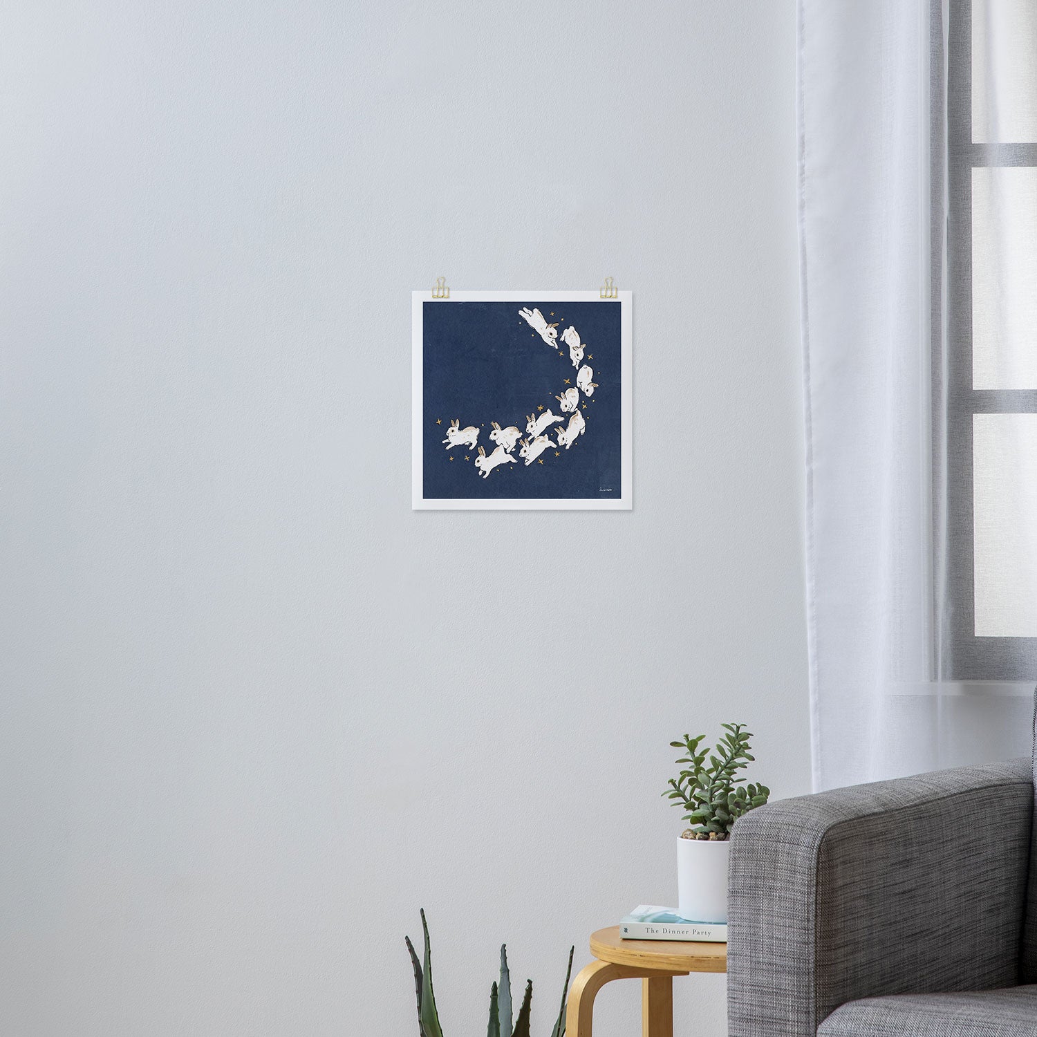 Rabbits run Art Print Gallery Image 3