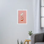 The apple makes bunny happy Art Print Gallery Image 3