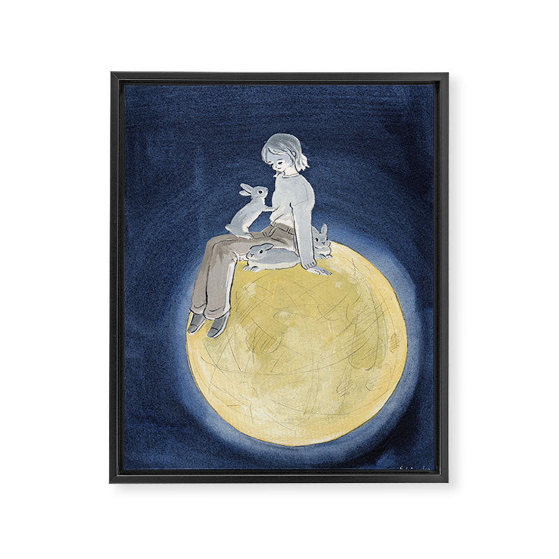The light of the full moon Framed Canvas Print Gallery Image 6
