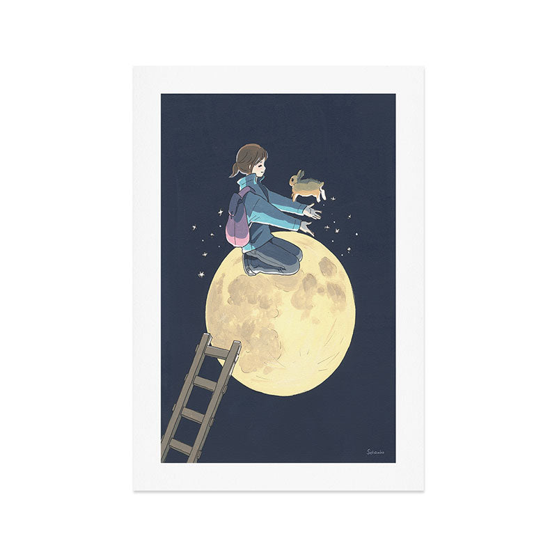 To The Moon Art Print Gallery Image 1
