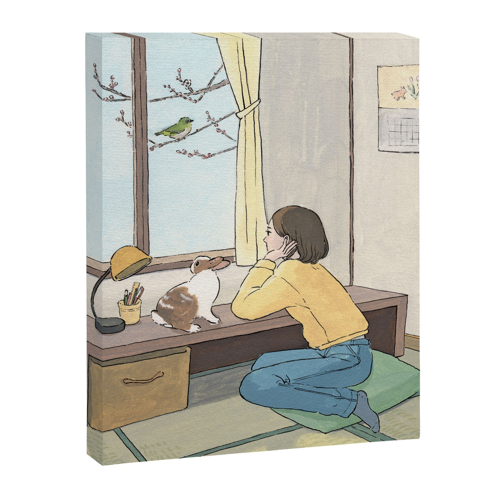 Waiting spring at Japaneseâstyle room Canvas Print Gallery Image 6