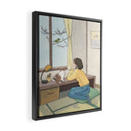 Waiting spring at Japaneseâstyle room Framed Canvas Print Gallery Image 2
