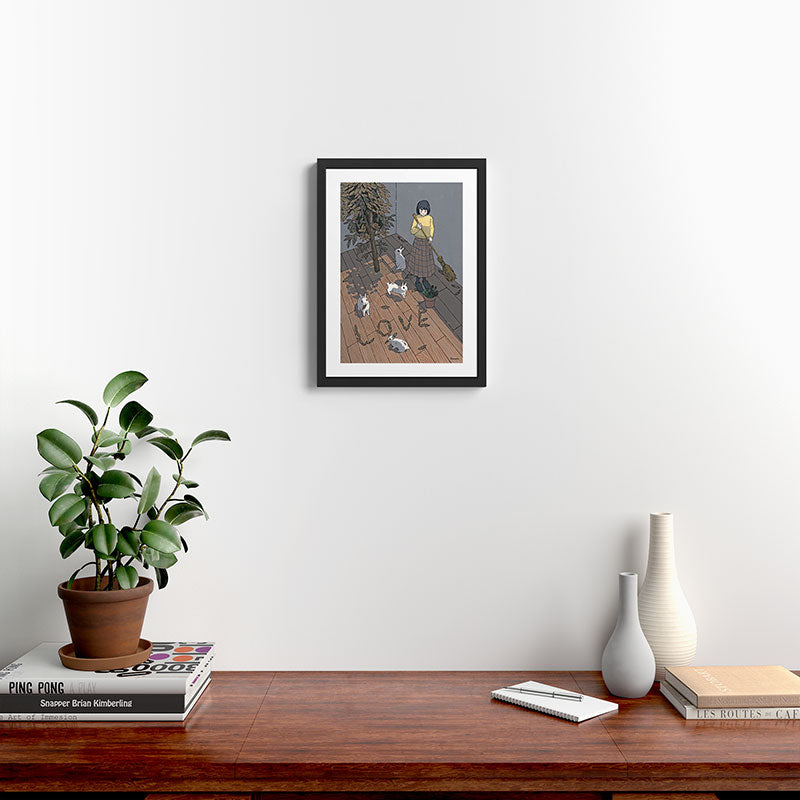 Wood deck Framed Art Print Gallery Image 2