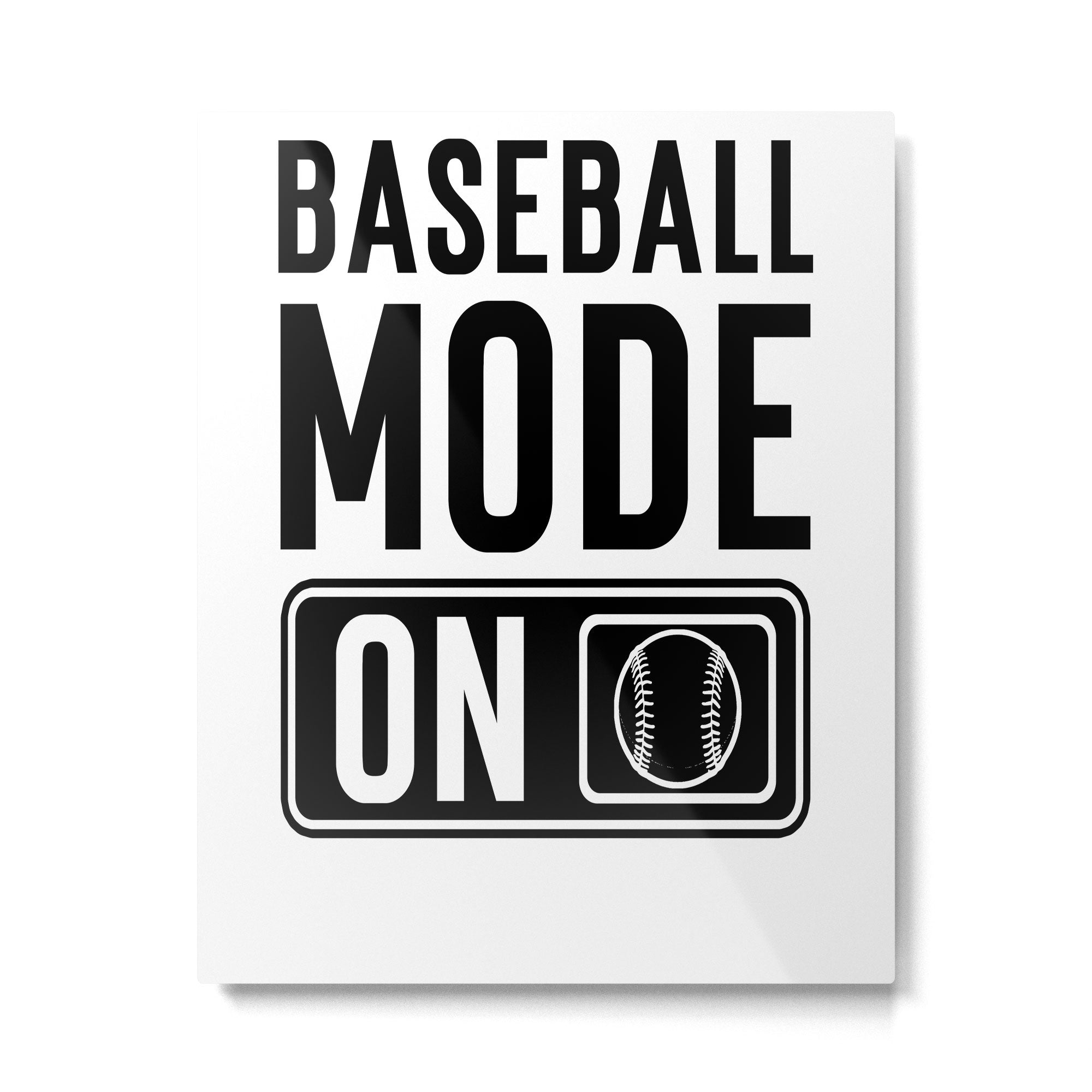 Baseball Mode On Metal Print Gallery Image 6