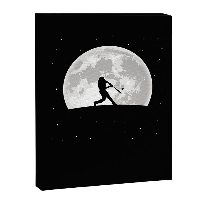 Baseball Moon Canvas Print Gallery Image 1
