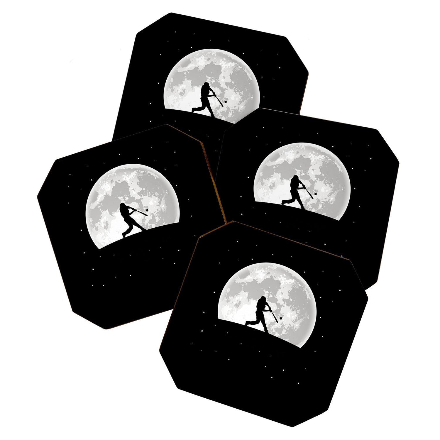Baseball Moon Coaster Gallery Image 1