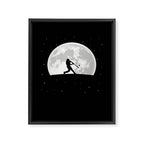 Baseball Moon Framed Canvas Print Gallery Image 8