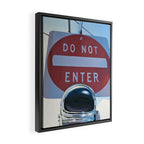 Do Not Enter Framed Canvas Print Gallery Image 2