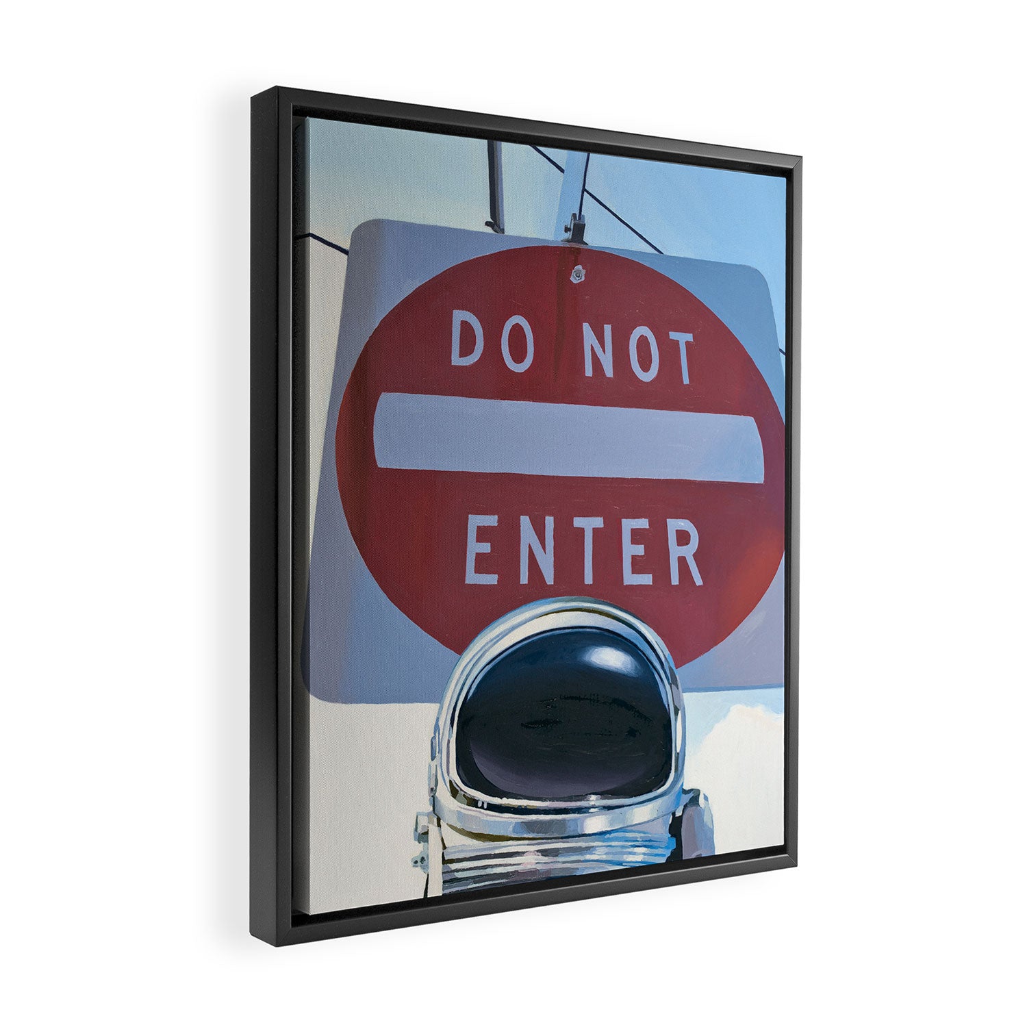 Do Not Enter Framed Canvas Print Gallery Image 2
