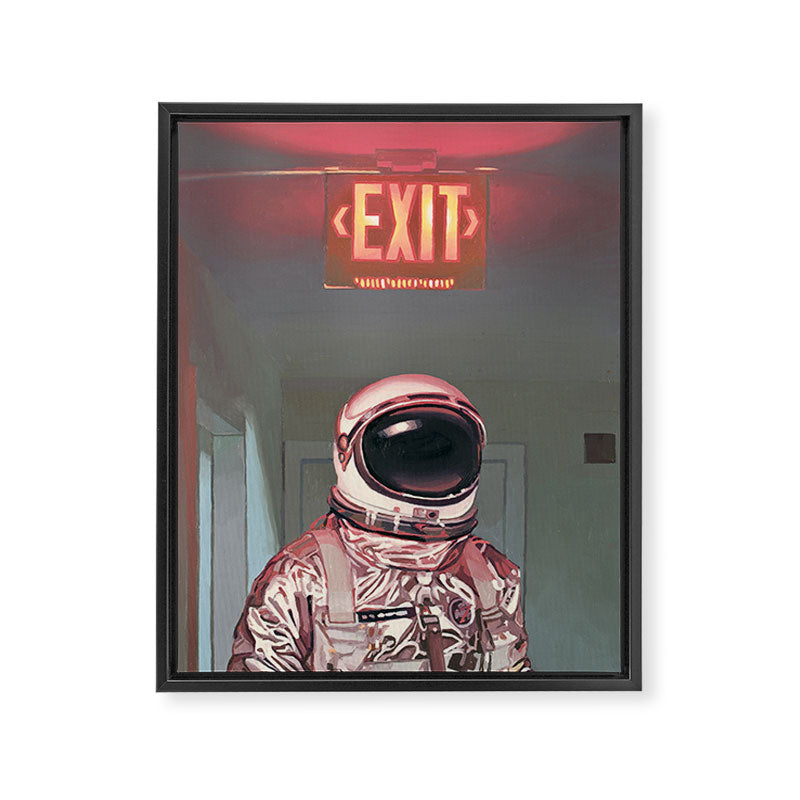 Exit Framed Canvas Print Gallery Image 6