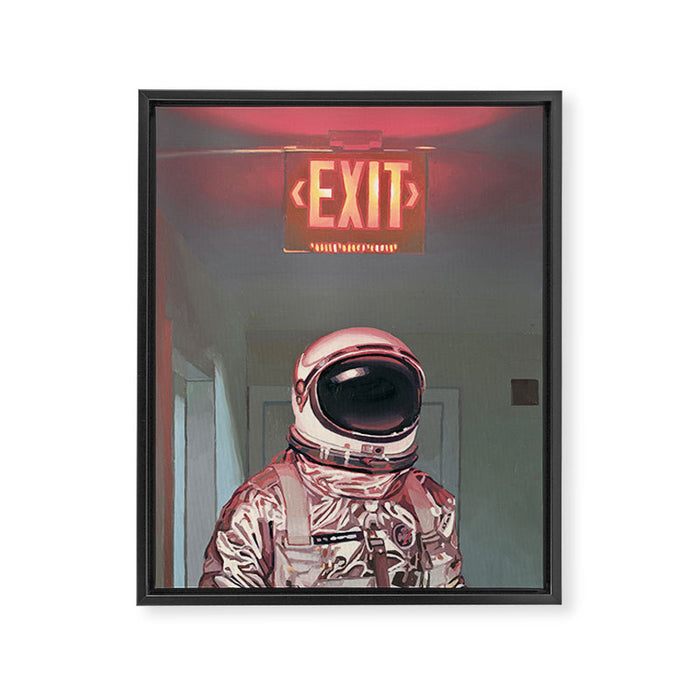 Exit Framed Canvas Print Gallery Image 1