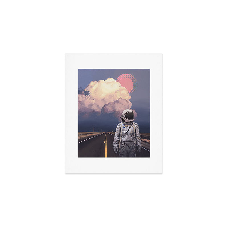 Orange Cloud Art Print