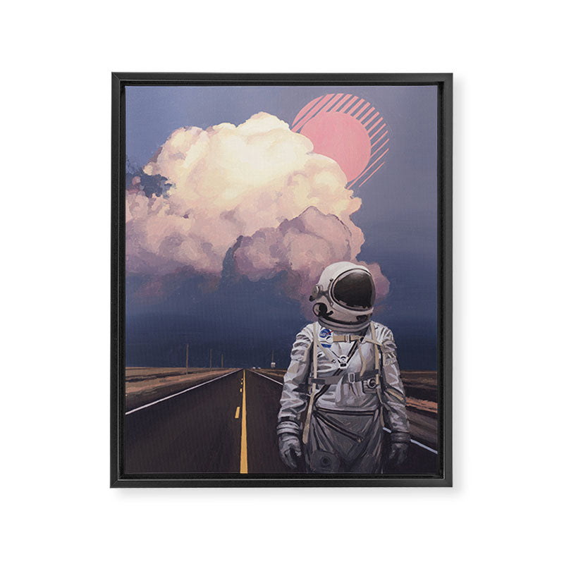 Orange Cloud Framed Canvas Print Gallery Image 6
