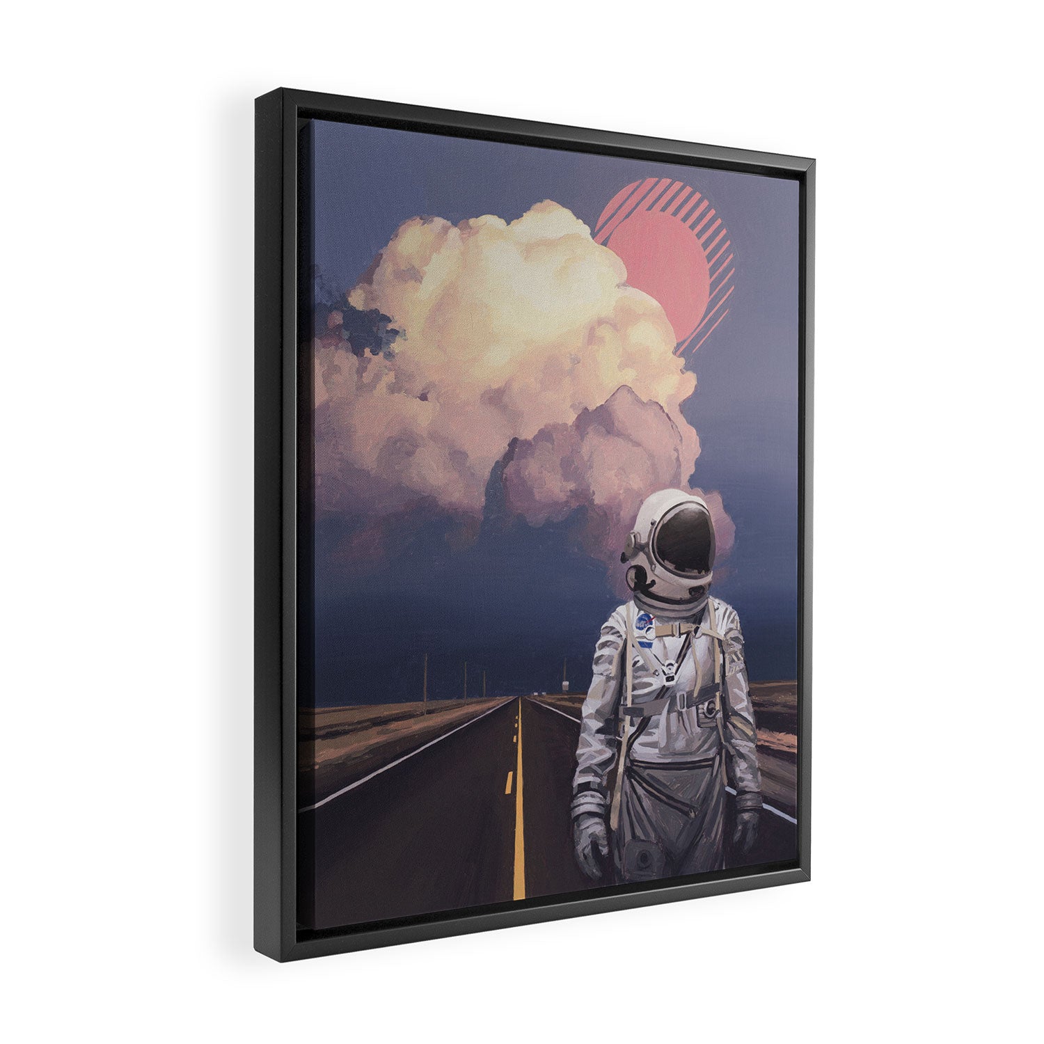 Orange Cloud Framed Canvas Print Gallery Image 2