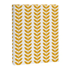 Mustard Scandinavian leaves pattern Canvas Print Gallery Image 8
