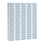 Pale Blue Scandinavian leaves pattern Canvas Print Gallery Image 8