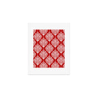 Red Damask Art Print Gallery Image 1